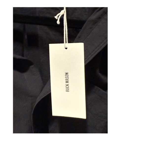 Buck Mason - Mainstay Cotton Button-Down Shirt - Black - Size S (W 4/6) - NWT - Picture 13 of 15